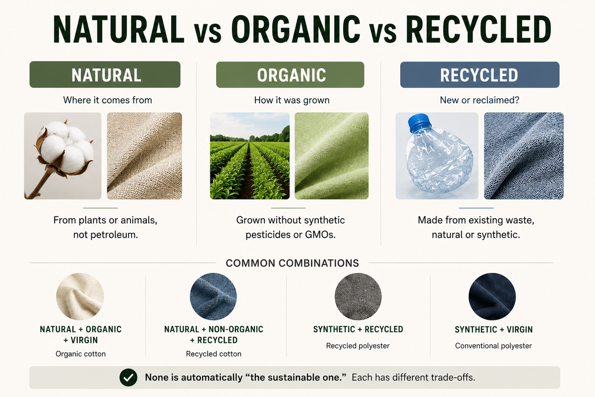 Recycled vs Organic vs Natural: A Materials Glossary