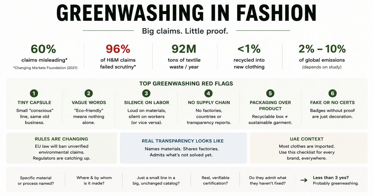 What Is Greenwashing and How to Spot It on a Clothing Tag