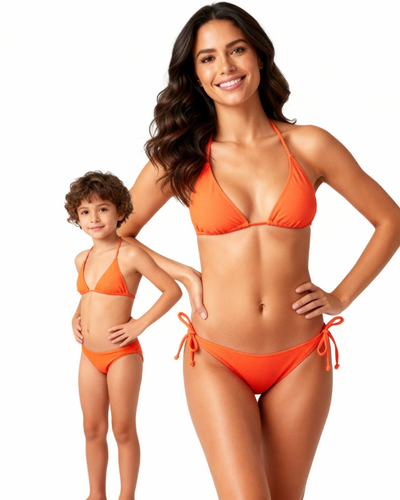 Family Matching Bandeau Bra Orange - OKAPI