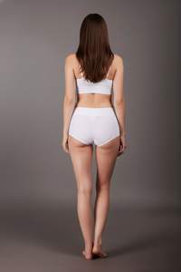 Sheer Fancy Bra White