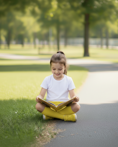 Children  Sport Knee-length Short Lemon - OKAPI