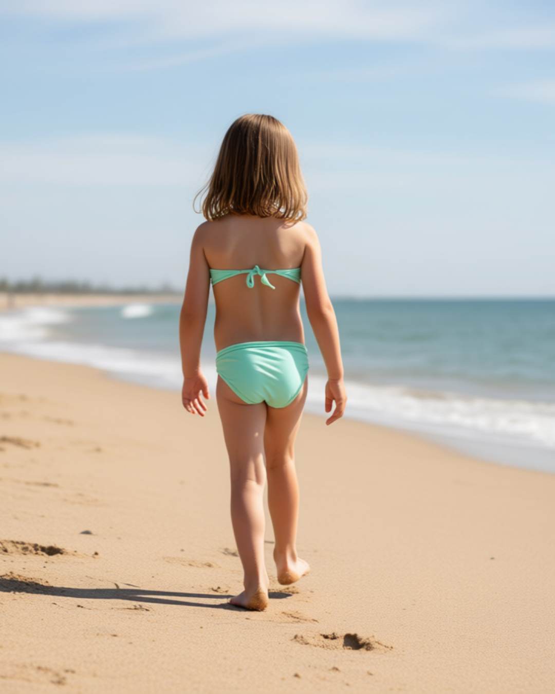 Children Bikini Panty Apple Green - OKAPI