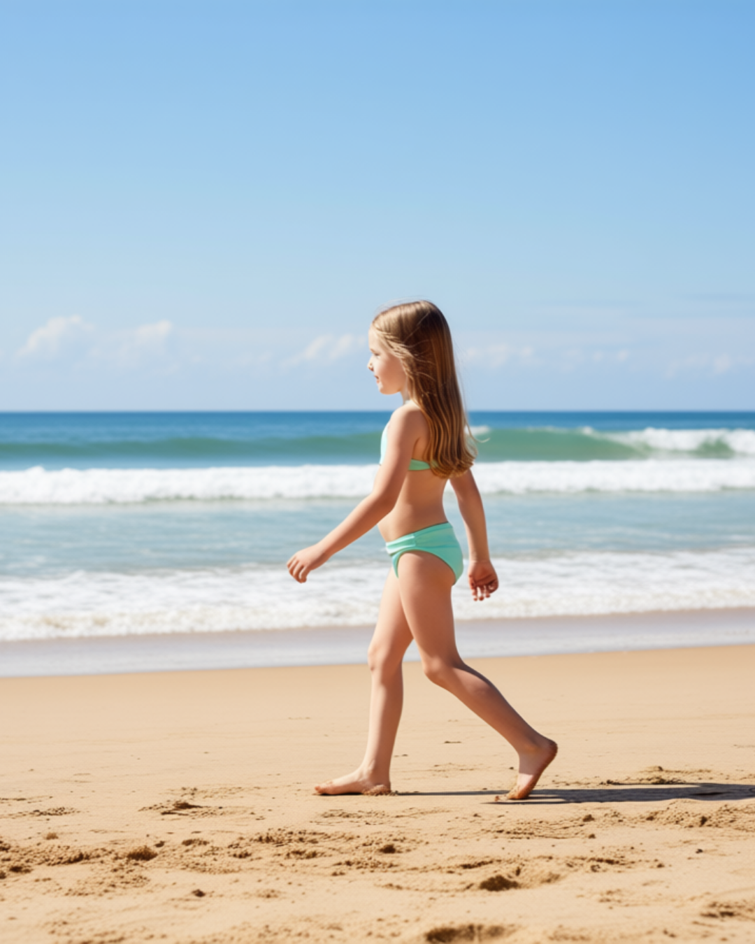 Children Bikini Panty Apple Green - OKAPI