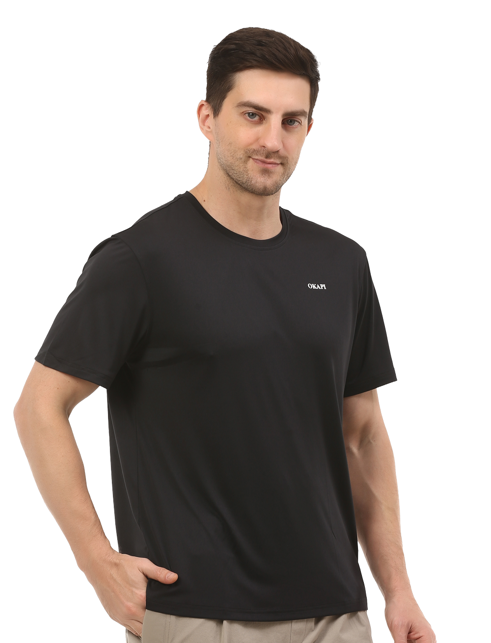 The Okapi Café Tee - Antracite - OKAPI