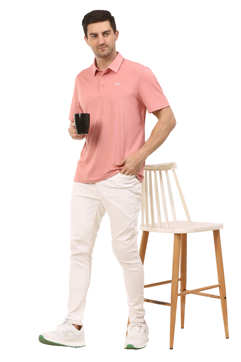 The Okapi Lotus POLO - Coral - OKAPI