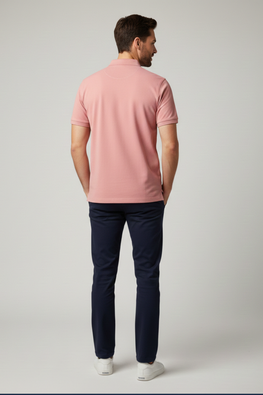 Polo shirt Short sleeve Coral