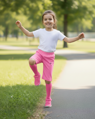 Children  Sport Knee-length Short Peach - OKAPI