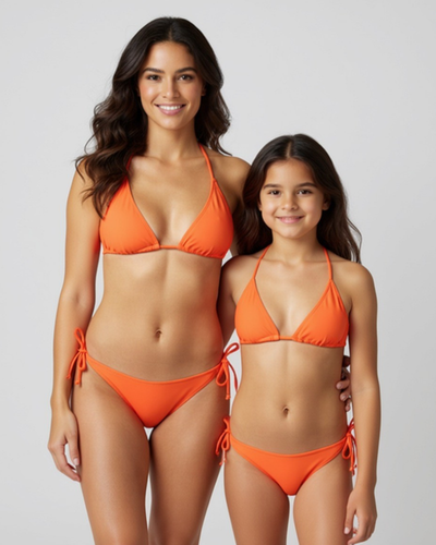 Family Matching Bandeau Bra Orange - OKAPI