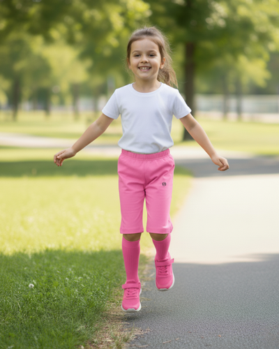 Children  Sport Knee-length Short Peach - OKAPI