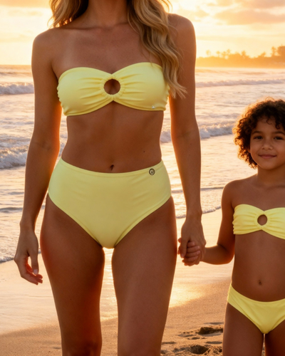 Family Matching Bandeau Bra Lemon - OKAPI