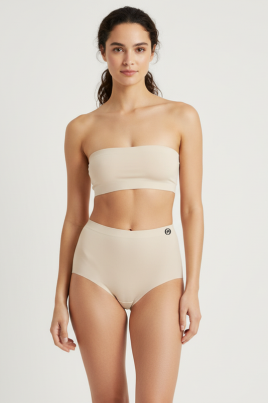Period high waist Pantymoderate Latte
