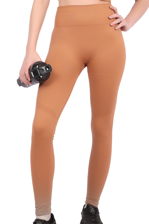 Contour Seamless Leggings - Café Mocha - OKAPI