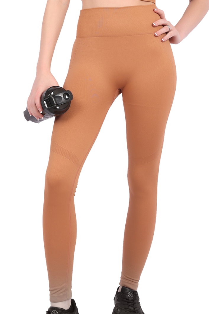 Contour Seamless Leggings - Café Mocha - OKAPI