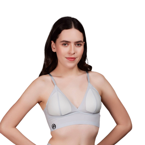 Okapi Sheer Lace Bra - blue - OKAPI