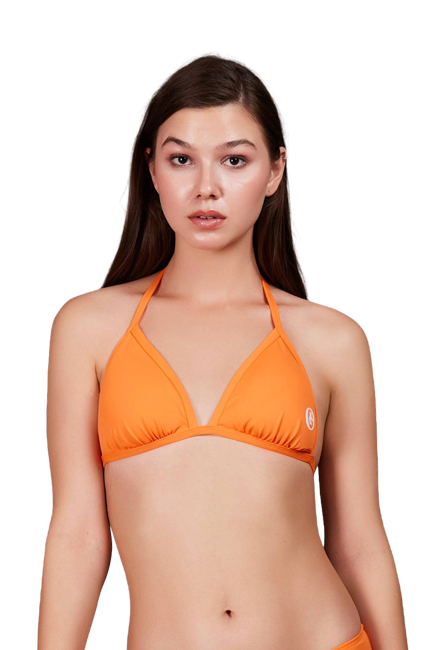 Women's Triangle Bikini Bra Orange