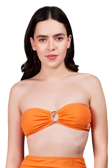 Women's Bandeau Bikini Top - Orange