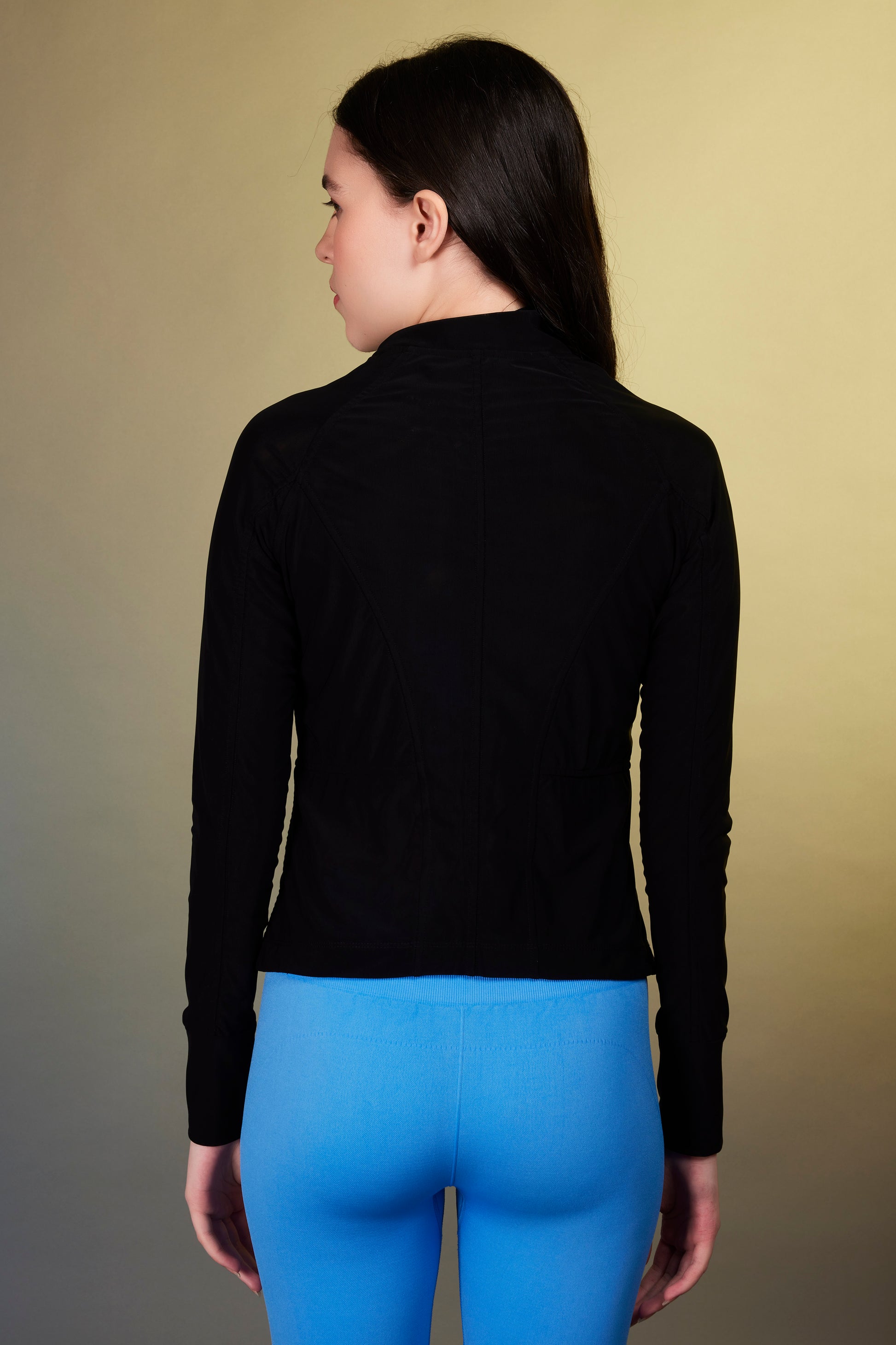 Stand up collar coat Black - OKAPI