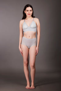 Sheer Fancy Bra Blue - OKAPI