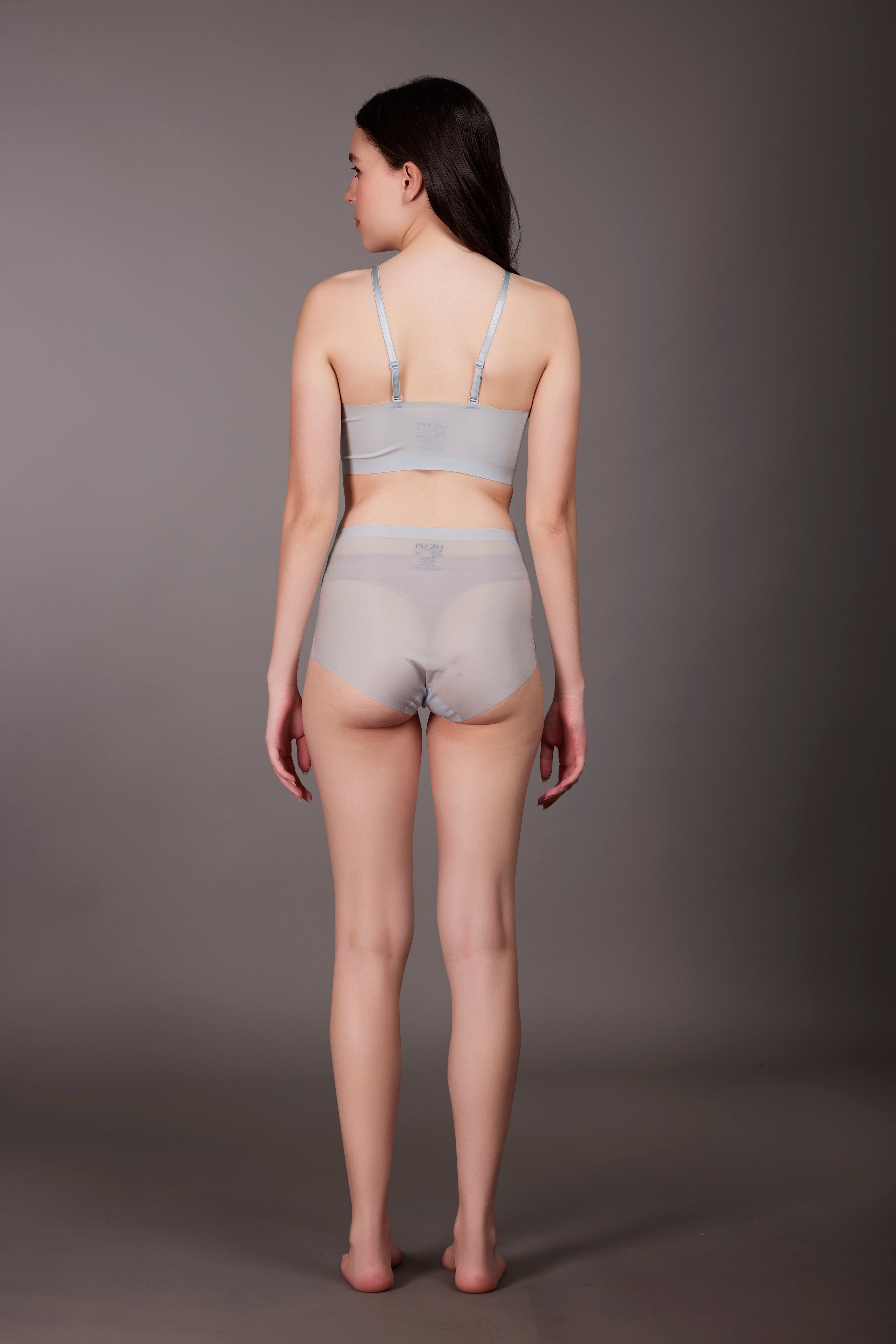 Sheer Fancy Bra Blue - OKAPI