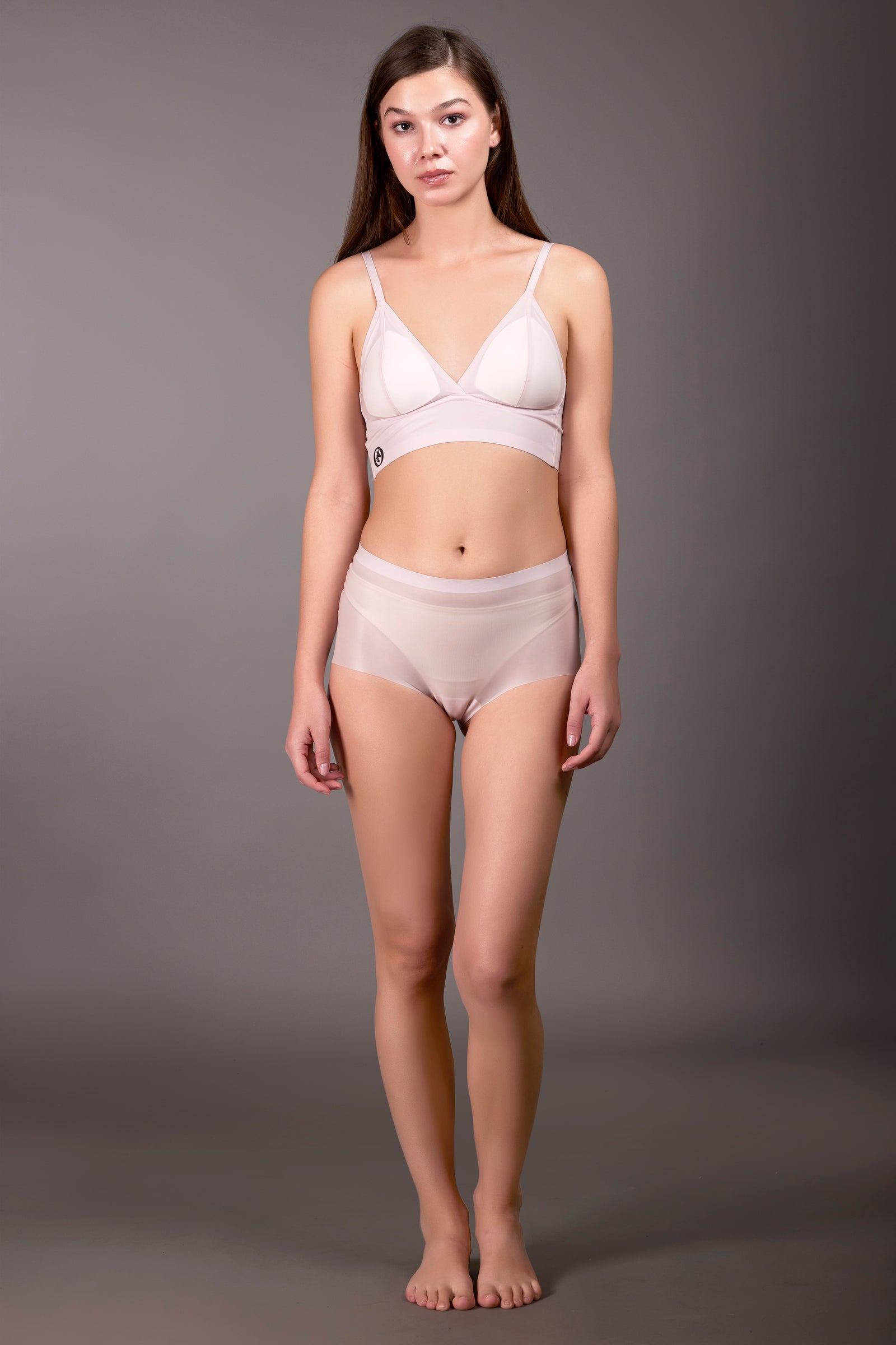 Sheer Fancy Bra Pink - OKAPI