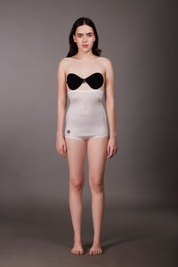 Chic Shaping High Waist Sheer Brief White - OKAPI