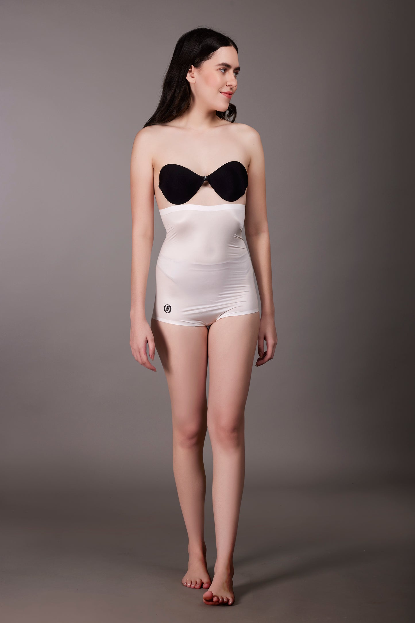 Chic Shaping High Waist Sheer Brief White - OKAPI