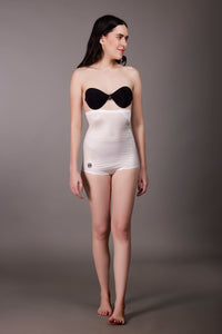 Chic Shaping High Waist Sheer Brief White - OKAPI